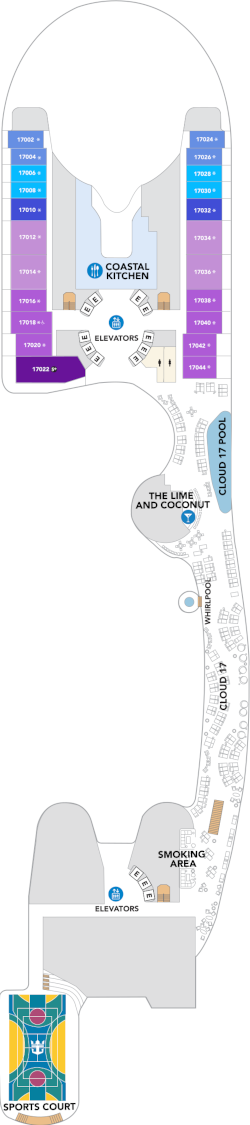 Legend Of The Seas Deck 17 Deck Plan