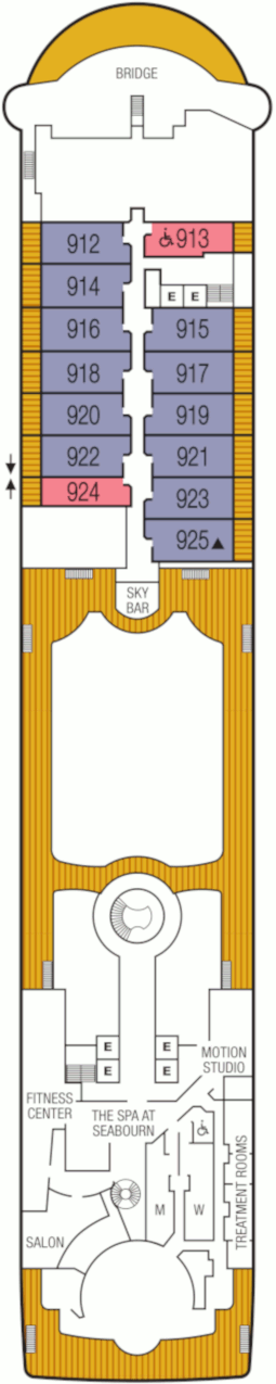 Seabourn Odyssey Deck Nine Deck Plan