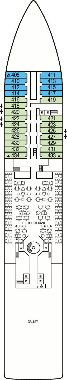 Seabourn Odyssey Deck Four Deck Plan