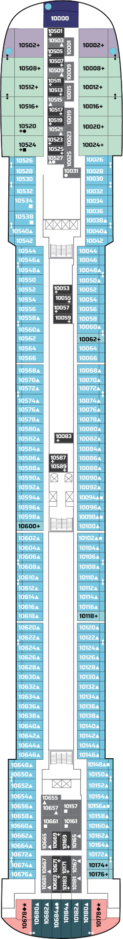 Pride Of America Deck Ten Deck Plan