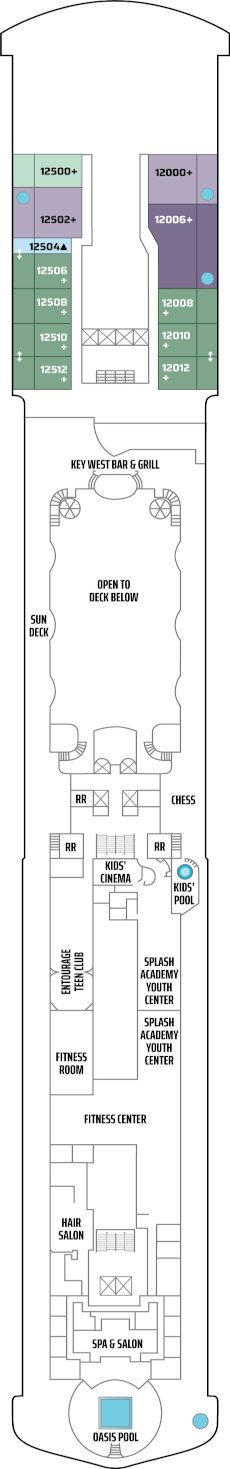 Pride Of America Deck Twelve Deck Plan