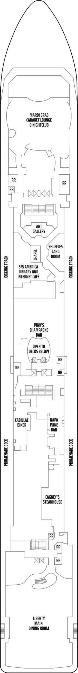 Pride Of America Deck Six Deck Plan