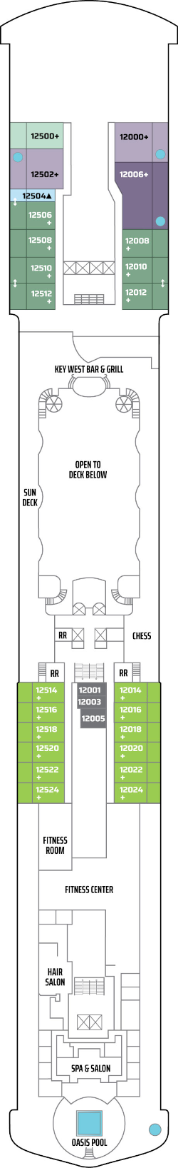 Pride Of America Deck Twelve Deck Plan
