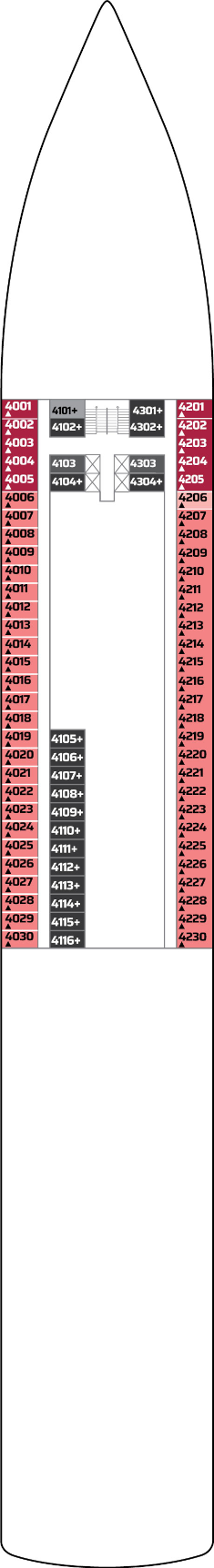 Norwegian Sky Biscayne Deck Deck Plan