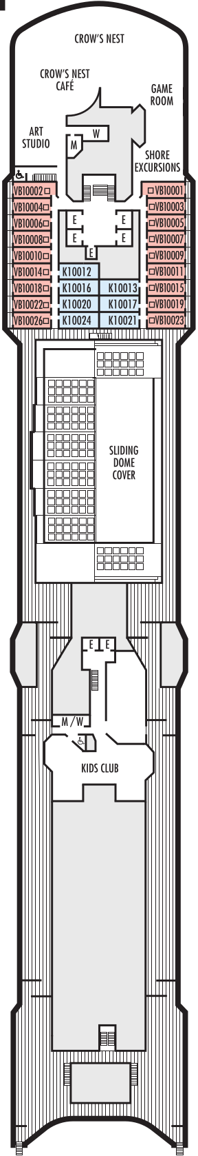 Westerdam Observation Deck Deck Plan