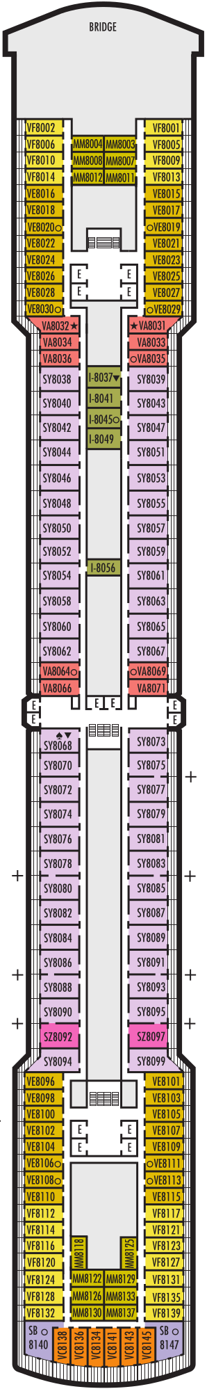 Westerdam Navigation Deck Deck Plan