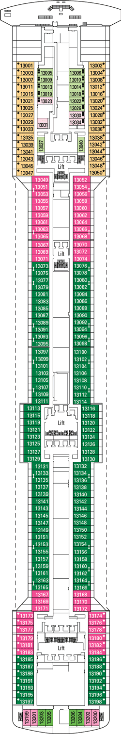 Схема лайнера msc fantasia