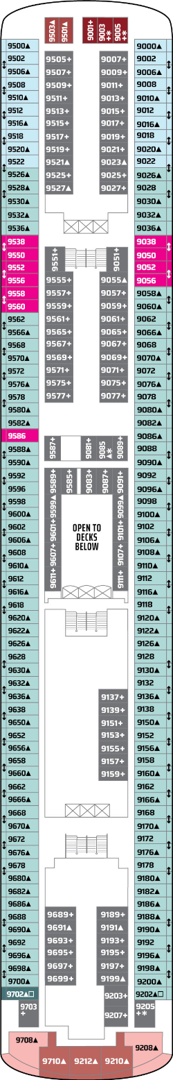 Norwegian Spirit Deck Nine Deck Plan