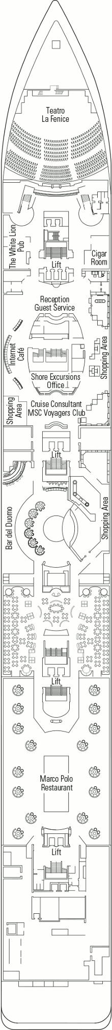 Msc Armonia Rubino Deck Deck Plan