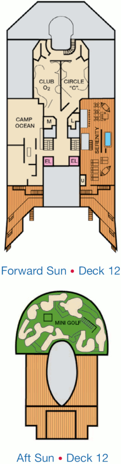 Carnival Triumph Sun Deck Deck Plan