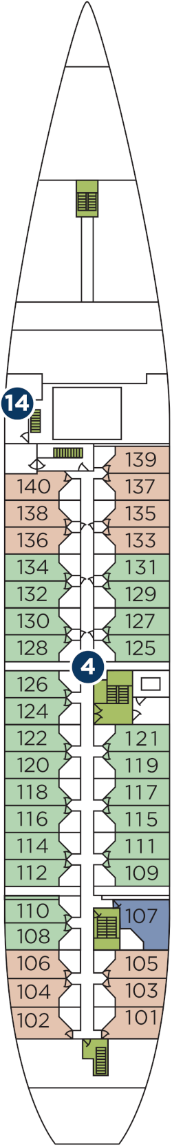 Wind Spirit Deck One Deck Plan