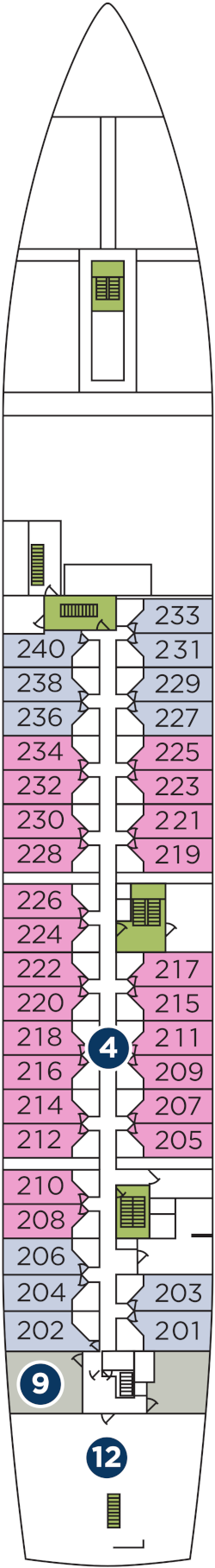 Wind Spirit Deck Two Deck Plan