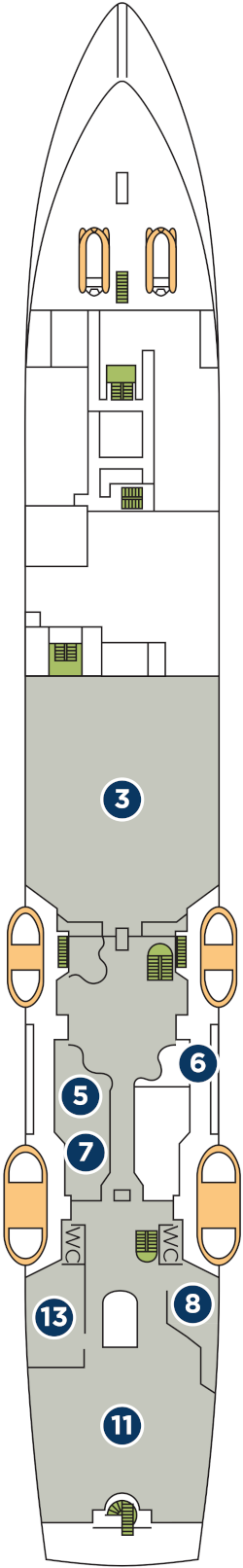 Wind Spirit Deck Three Deck Plan