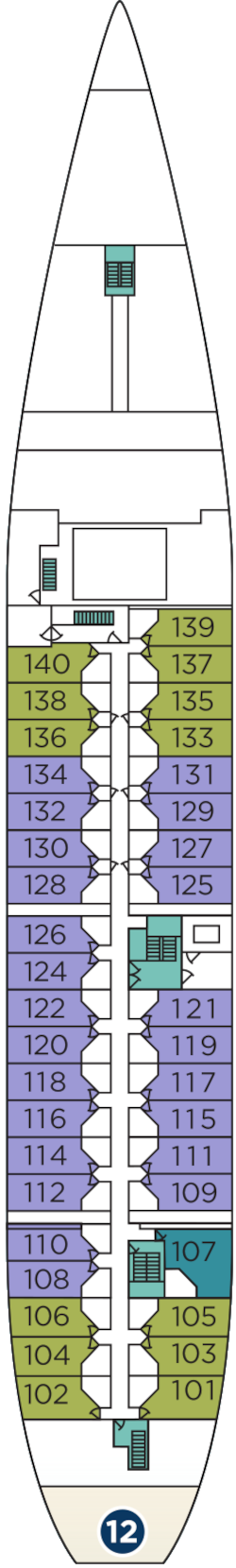 Wind Star Deck One Deck Plan