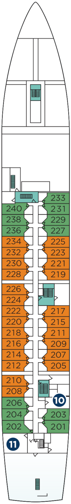 Wind Star Deck Two Deck Plan