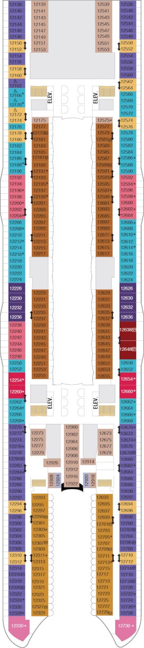 Allure Of The Seas Deck Twelve Deck Plan