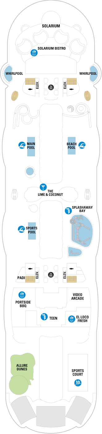 Allure Of The Seas Deck Fifteen Deck Plan
