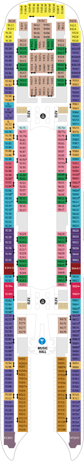 Allure Of The Seas Deck Nine Deck Plan