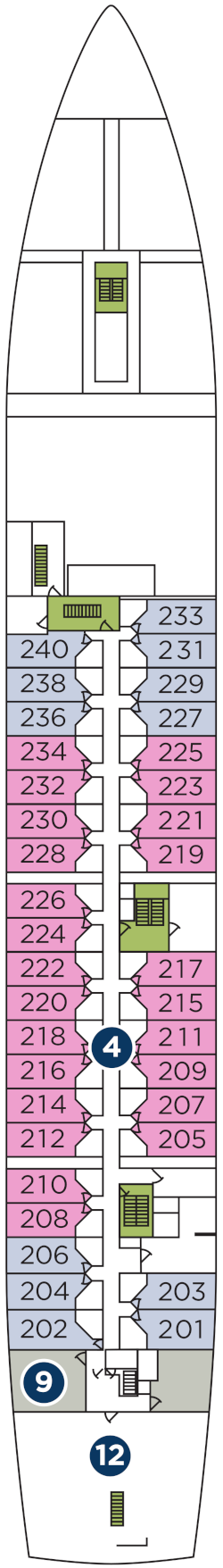 Wind Star Deck Two Deck Plan