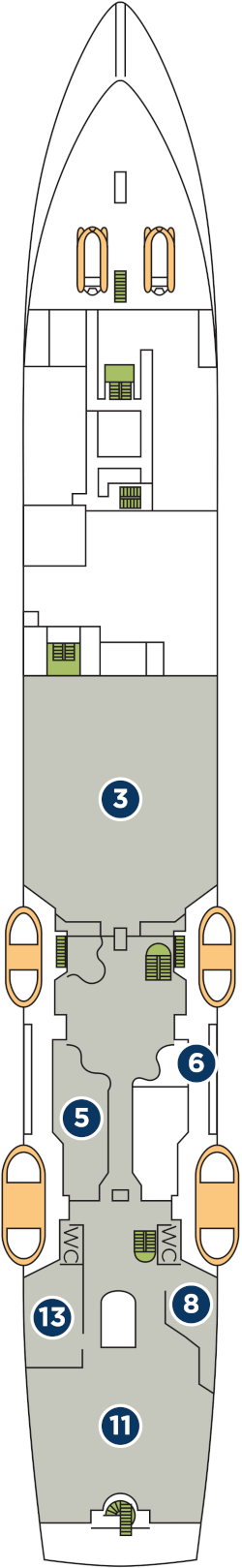 Wind Star Deck Three Deck Plan