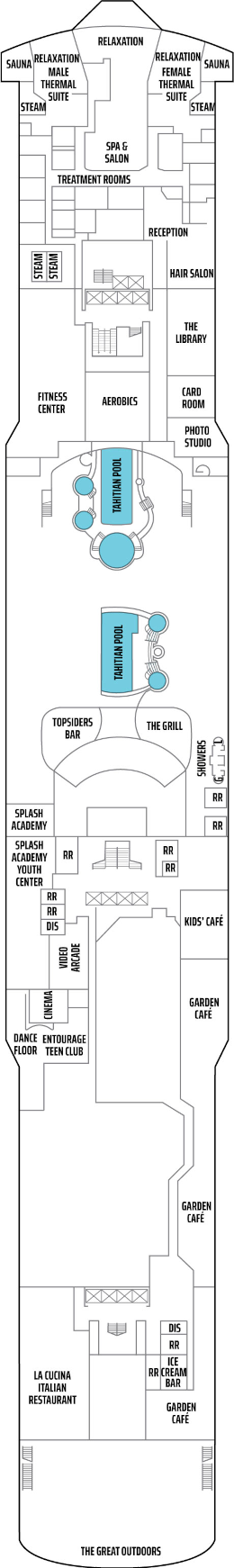 Norwegian Pearl Deck Twelve Deck Plan