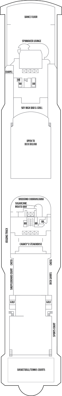 Norwegian Pearl Deck Thirteen Deck Plan