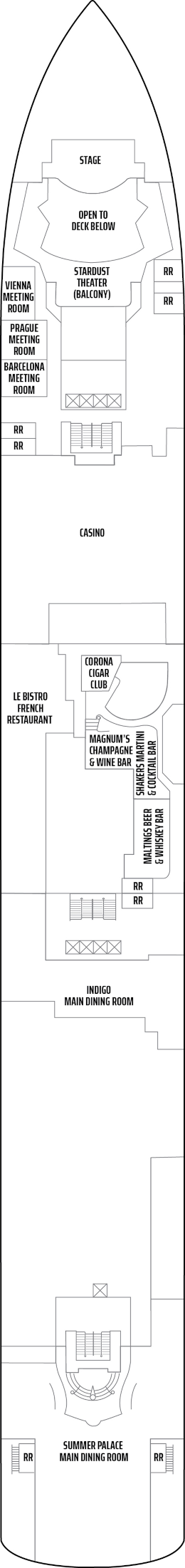 Norwegian Pearl Deck Six Deck Plan