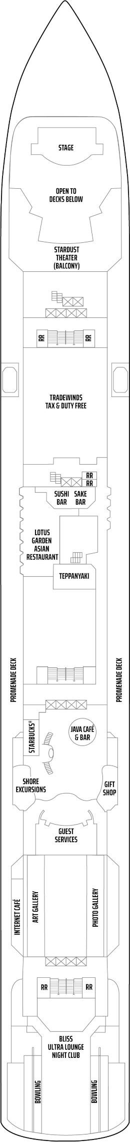 Norwegian Pearl Deck Seven Deck Plan