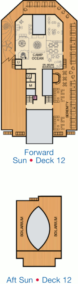Carnival Freedom Sun Deck Deck Plan