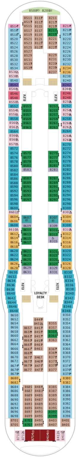 Liberty Of The Seas Deck Eight Deck Plan