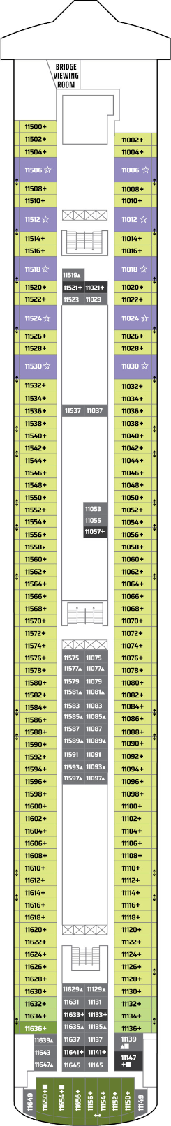 Norwegian Gem Deck Eleven Deck Plan