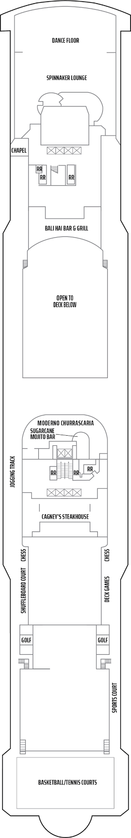 Norwegian Gem Deck Thirteen Deck Plan