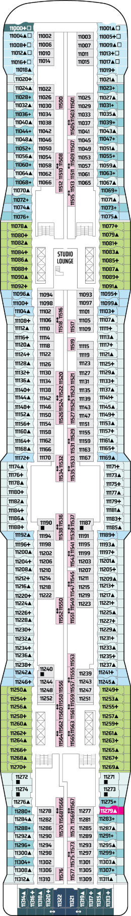 Norwegian Epic Deck 11 Deck Plan