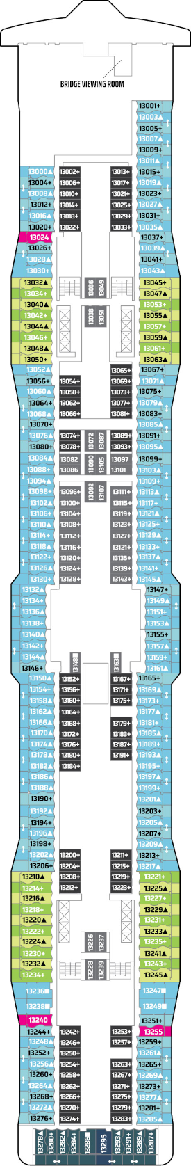 Norwegian Epic Deck 13 Deck Plan