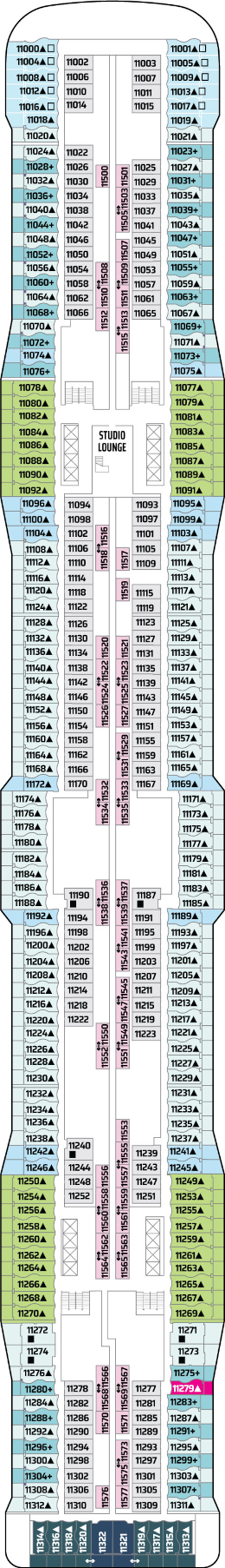 Norwegian Epic Deck 11 Deck Plan