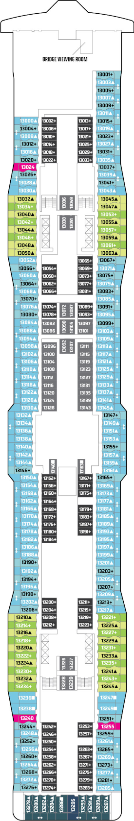 Norwegian Epic Deck 13 Deck Plan