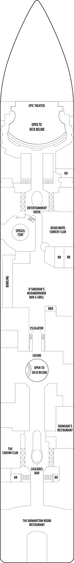 Norwegian Epic Deck 6 Deck Plan