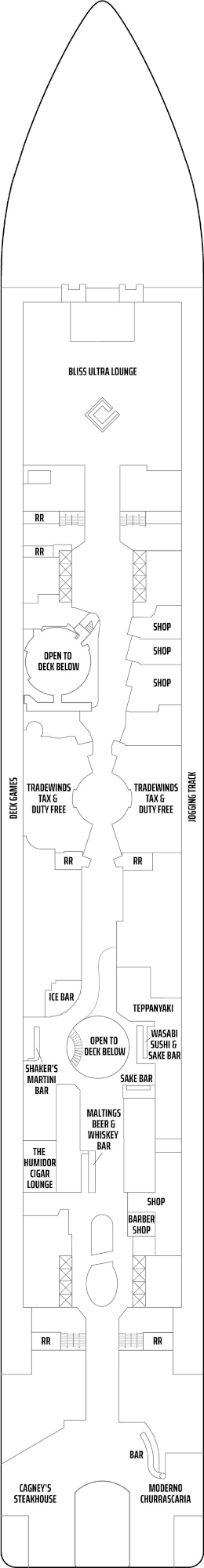 Norwegian Epic Deck 7 Deck Plan