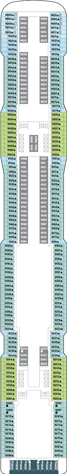 Norwegian Epic Deck 9 Deck Plan