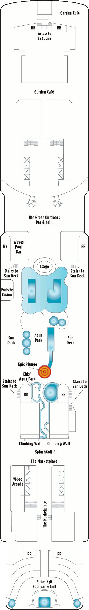 Norwegian Epic Deck 15 Deck Plan