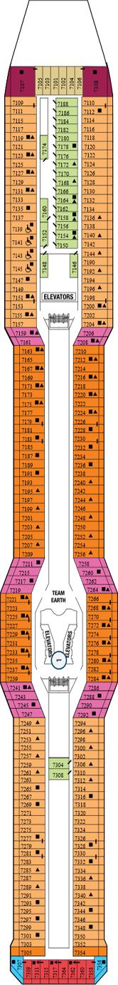 Celebrity Eclipse Sunrise Deck Deck Plan