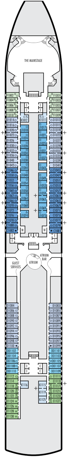 Nieuw Amsterdam Main Deck Deck Plan