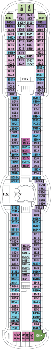 Royal Caribbean's Radiance of the Seas Cruise Ship, 2019, 2020 and 2021