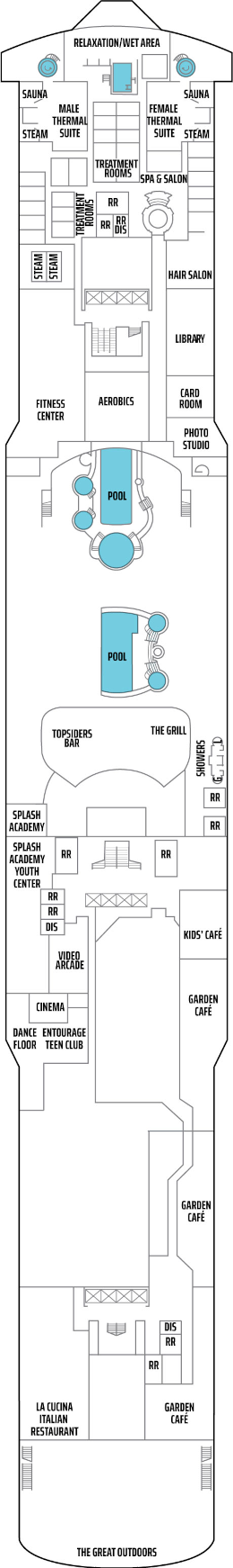 Norwegian Jade Deck 12 Deck Plan