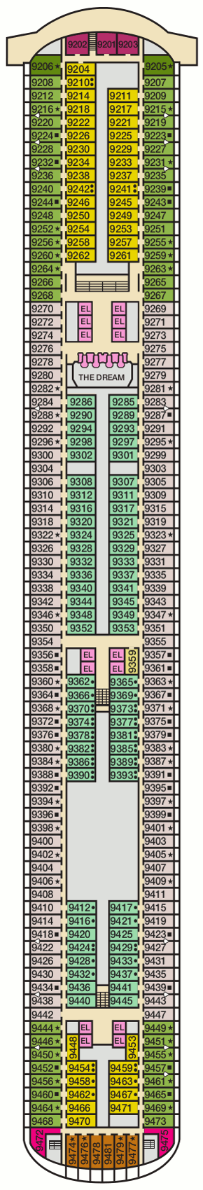 carnival cruise dream ship layout