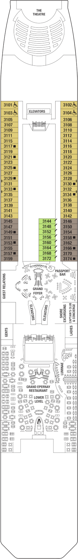 Celebrity Solstice Plaza Deck Deck Plan