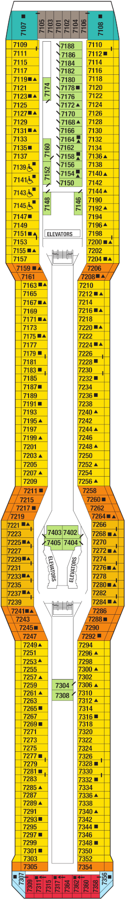 Celebrity Solstice Sunrise Deck Deck Plan