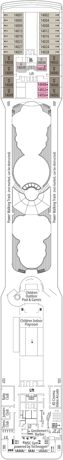 Msc Poesia Pascoli Deck Deck Plan