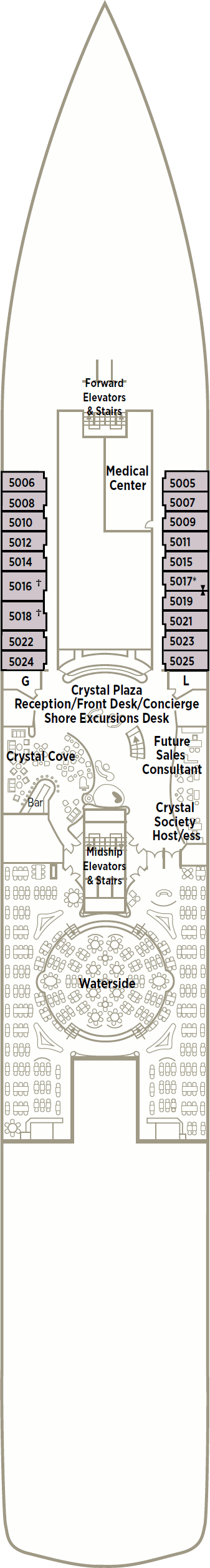 Crystal Symphony Crystal Deck Deck Plan