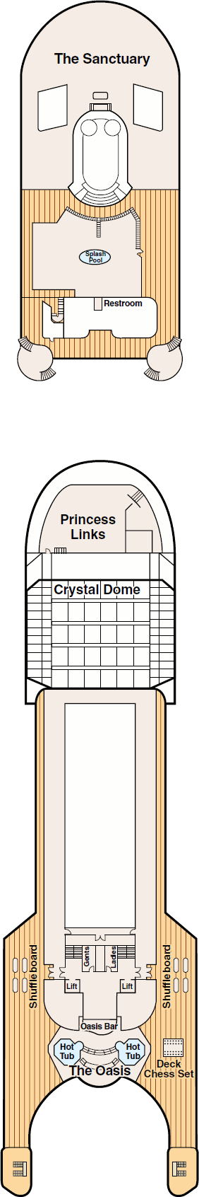 Grand Princess Sports Deck Deck Plan